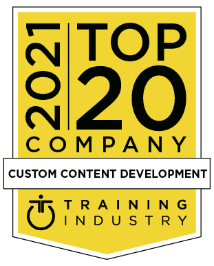 2020 Top 20 Custom Content Development Training Industry Award