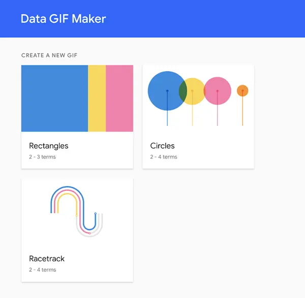 Google Data Gif Maker Options
